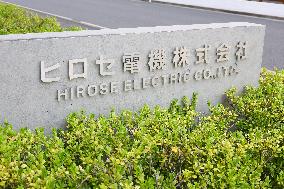 Signage and logo of Hirose Electric (HRS)